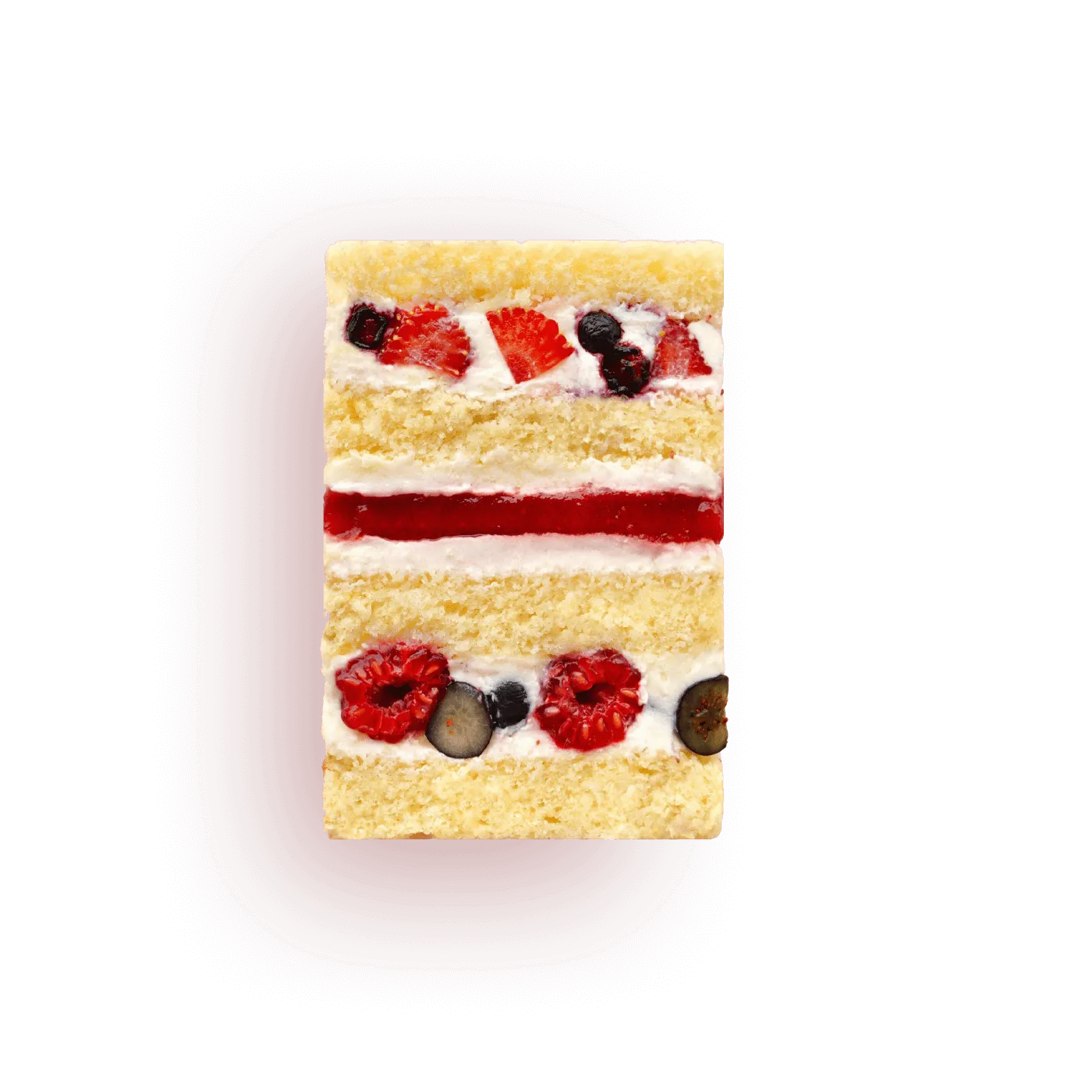 Вершковий з літніми ягодами